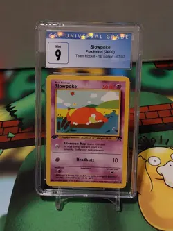 2000 Pokemon 1st Edition Team Rocket Slowpoke #67/82 CGC 9 - Image 1