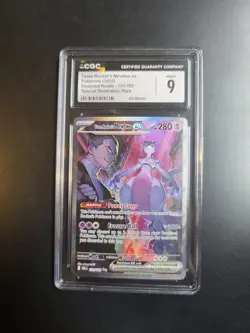 POKEMON TCG: DESTINED RIVALS #231 TEAM ROCKET'S MEWTWO EX CGC 9 - Image 1