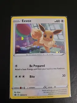 Eevee - SWSH212 - Pokemon Sword & Shield Promo Ultra Rare Holo Card NM - Image 1