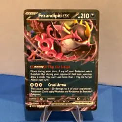 Fezandipiti EX 142/217 Ascended Heroes Double Rare Holo Pokemon TCG - Image 1
