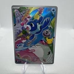 Pokemon First Partner Illustration Collection Popplio Black Star Full Art -2 - Image 1
