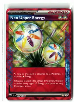 Neo Upper Energy ⭐ 162/162 Holo ACE SPEC Rare Temporal Forces 2024 Pokemon NM - Image 1