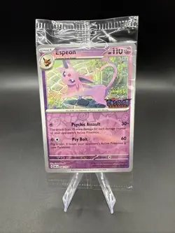 Espeon Best Buy Promo SEALED Pokemon Obsidian Flames 86/197 Reverse Holo - Image 1