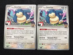 Hop's Snorlax 117/159 NM[x2] Pokemon Play! Prize Pack Series 7 Stamp - Image 1