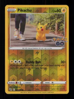 REVERSE HOLO PIKACHU COMMON 027/078 NM POKEMON - Image 1