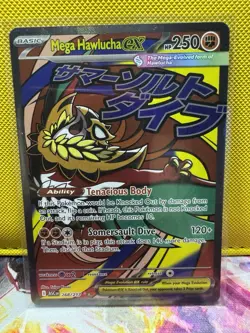 Pokemon TCG Mega Hawlucha ex - 268/217 - ME: Ascended Heroes Mega Attack Rare - Image 1
