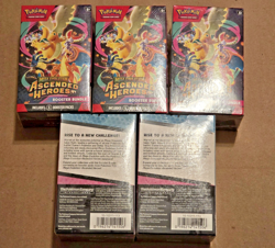 Lot Of 5 Pokemon TCG Ascended Heroes Booster Bundles New & Sealed - Image 2