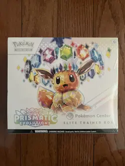 Prismatic Evolutions Pokemon Center Elite Trainer Box PC ETB Sealed - DESC DMG - Image 1