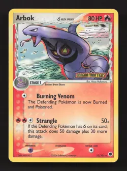 Arbok 13/101 Rare Dragon Frontiers Pokemon Reverse Holo Moderately Played - Image 1
