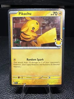 Pikachu 2024 Pokemon Temporal Forces #051 2026 Pokemon Day Promo - Image 1
