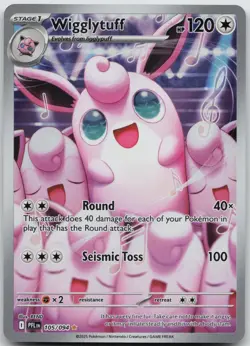 Wigglytuff 105/094 Illustration Rare Phantasmal Flames Pokemon NM/M - Image 1