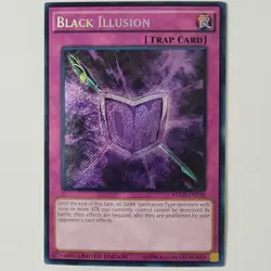 Black Illusion - YGLD-ENC00 - MP - Secret Rare - Limited - Yugioh - Image 1