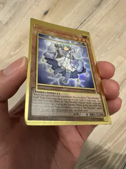 Yugioh Misprint Gold Rare Shifted Double Foil Stamp Weather Painter Snow MGED NM - Image 4