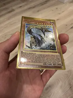 Yugioh Misprint Gold Rare Shifted Double Stamp Danger! Nessie! MGED-EN019 NM - Image 5