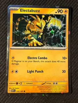 Pokemon TCG Electabuzz - (Cosmos Holo) 125/165 Promo Miscellaneous Cards & Produ - Image 1
