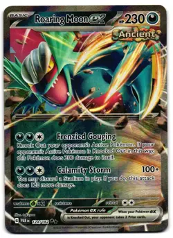Roaring Moon ex 124/182 - Paradox Rift Double Rare Pokemon TCG - M/LP Card - Image 1