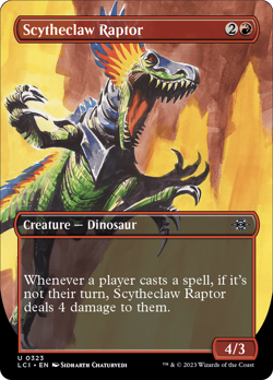 Scytheclaw Raptor (Borderless) FOIL The Lost Caverns of Ixalan NM CARD ABUGames - Image 1