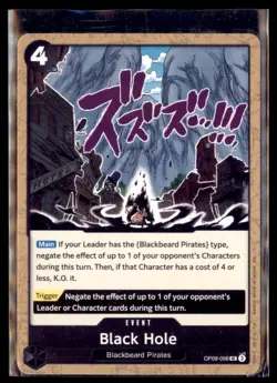 One Piece The Best- Vol. 2 OP09-098 Black Hole Reprint 4 card lot - Image 1