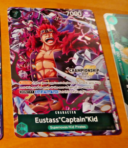 ONE PIECE ENGLISH CARD CHAMPIONSHIP HOLO GAME CARTE EUSTASS KID ST02-013 ALT NM - Image 1