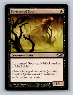 (3x) Tormented Soul #111 Magic 2013 M13 Magic MTG - LP - Image 1