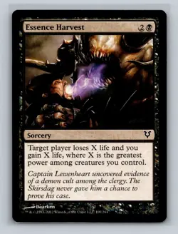 (2x) ESSENCE HARVEST Avacyn Restored MTG Magic the Gathering Cards - LP - Image 1