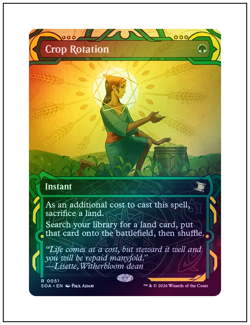 1x Crop Rotation, Foil, Secrets of Strixhaven Mystical Archive, MTG NM - Image 1