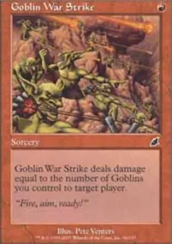 1x Goblin War Strike Heavy Play MTG Magic - Kid Icarus - - Image 1
