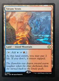 MTG Lorwyn Eclipsed Steam Vents Regular Rare #0267 - Image 1