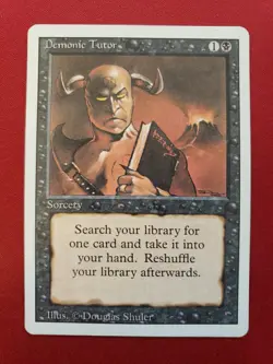 Demonic Tutor Revised MtG #105 - Image 1