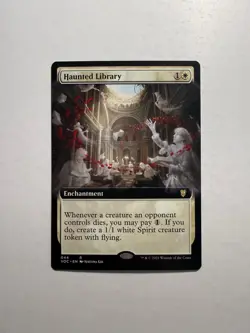 Haunted Library (Extended Art) 44 MTG Commander: Innistrad: Crimson Vow - Image 1