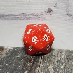 MTG D20 Spindown 20-Sided Life Counter Dragon's Maze Red & White DGM Boros Die - Image 3