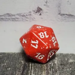 MTG D20 Spindown 20-Sided Life Counter Dragon's Maze Red & White DGM Boros Die - Image 4