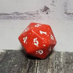 MTG D20 Spindown 20-Sided Life Counter Dragon's Maze Red & White DGM Boros Die - Image 5