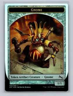 1 x Gnome Token - Foil - Unstable - MTG - LP - Image 1