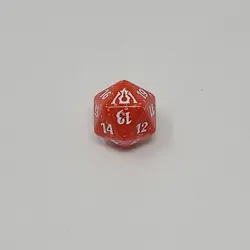 Magic The Gathering Dragon's Maze Boros Red D20 Spindown Dice Die - Image 1