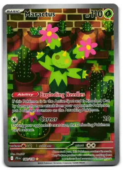 Maractus 160/159 - 🌊 Journey Together Illustration Rare Pokemon TCG 🖤 - LP - Image 1