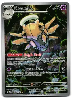 Shedinja 144/132 - 🌊 Mega Evolution Illustration Rare Pokemon TCG 🖤 - M/LP - Image 1