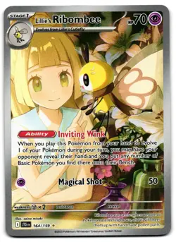 Lillie's Ribombee 164/159 - 🌊 Journey Together Pokemon TCG 🖤 - LP - Image 1