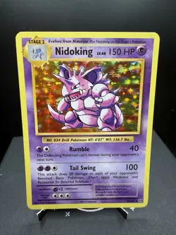 Pokemon TCG XY Evolutions Nidoking 45/108 Holo Rare LP! - Image 1