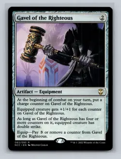MTG Gavel of the Righteous - Streets of New Capenna Commander #083 - LP - Image 1