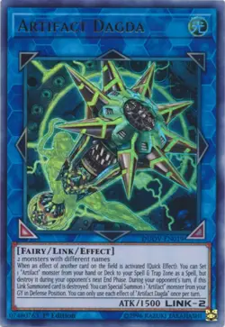Yugioh Artifact Dagda - Ultra Rare - DUOV-EN019 - 1st Edition - NM - Image 1