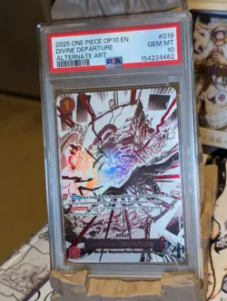 One Piece OP10 Divine Departure Alternate Art PSA 10 Gem Mint Red Event Manga - Image 1