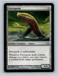 MTG Fifth Dawn #122 Ferropede Regular tcg LP-MP - Image 1