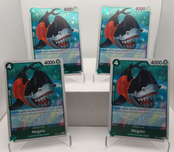 Megalo Playset EB04-018 x4 The Azure Sea's Seven One Piece TCG English - Image 1