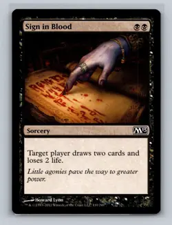 (4x) Sign in Blood *PLAYSET* Magic MtG (x3 M13) & (x1 Modern Masters) LP-MP - Image 3
