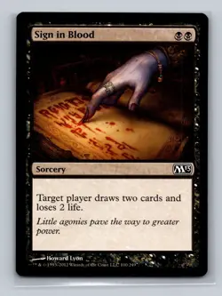 (4x) Sign in Blood *PLAYSET* Magic MtG (x3 M13) & (x1 Modern Masters) LP-MP - Image 5