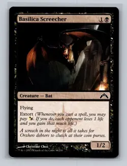 (2x) MTG Magic the Gathering Basilica Screecher (58/249) Gatecrash LP - Image 1