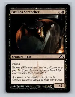 (2x) MTG Magic the Gathering Basilica Screecher (58/249) Gatecrash LP - Image 3