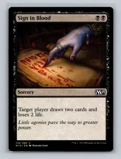 (5x) Sign in Blood Magic 2015 M15 Magic the Gathering MTG 8 LP-NM - Image 1