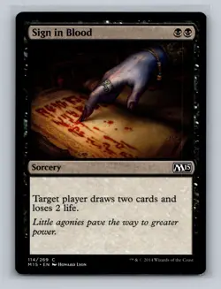 (5x) Sign in Blood Magic 2015 M15 Magic the Gathering MTG 8 LP-NM - Image 3